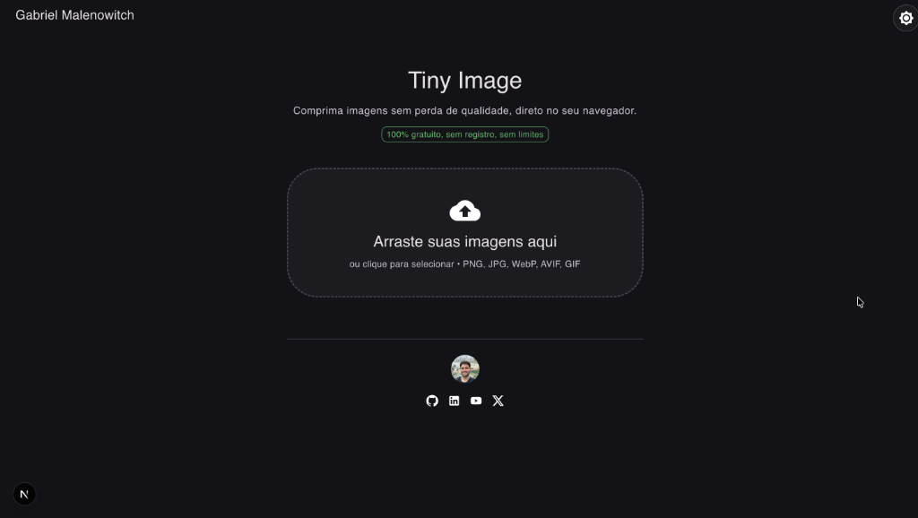 Tiny Image compressor preview